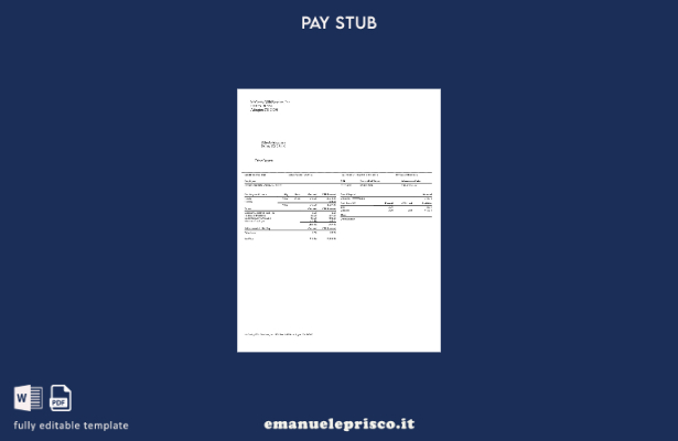 stile verificato McCarthy Wild Services, Inc․ modello buste paga